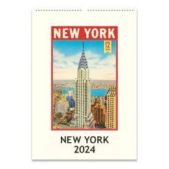 New York Art 2024 Poster Wall Calendar