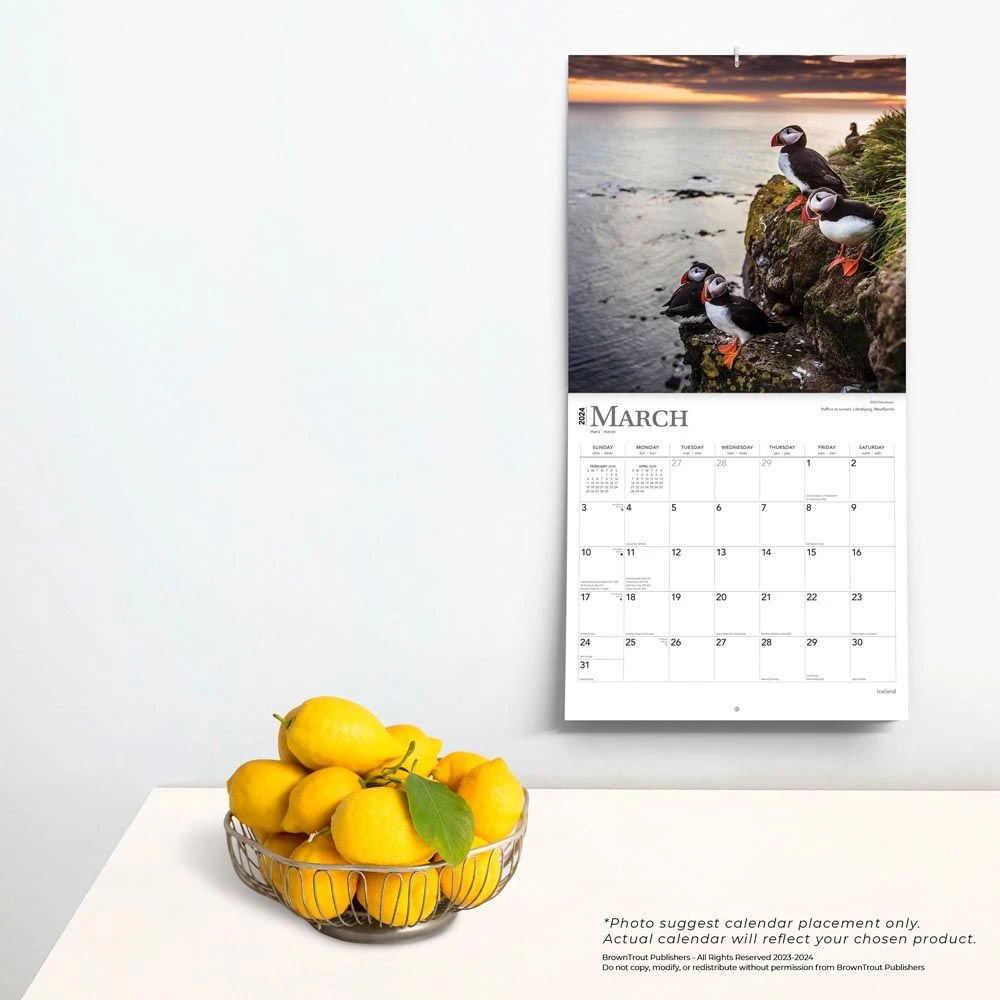 Iceland 2024 Wall Calendar 6 Iceland 2024 Wall Calendar - Image 4