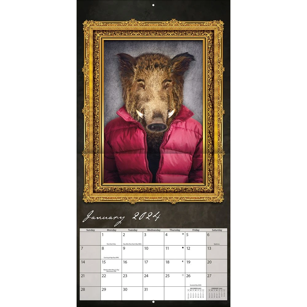 Gallery Animalia 2024 Wall Calendar 8 Gallery Animalia 2024 Wall Calendar - Image 6
