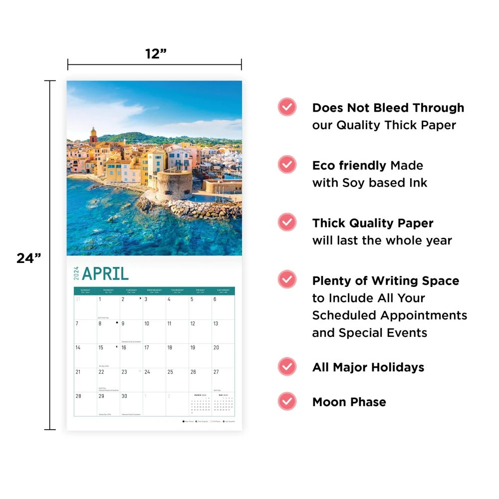 France 2024 Wall Calendar 10 France 2024 Wall Calendar - Image 8