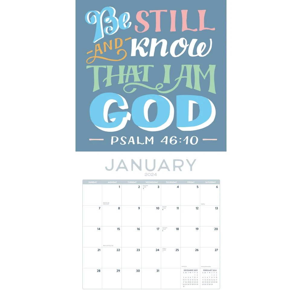 Illustrated Psalms 2024 Wall Calendar 5 Illustrated Psalms 2024 Wall Calendar - Image 3