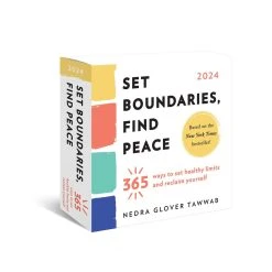 Set Boundaries Find Peace 2024 Desk Calendar