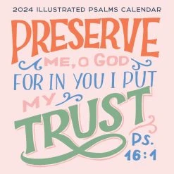 Illustrated Psalms 2024 Wall Calendar