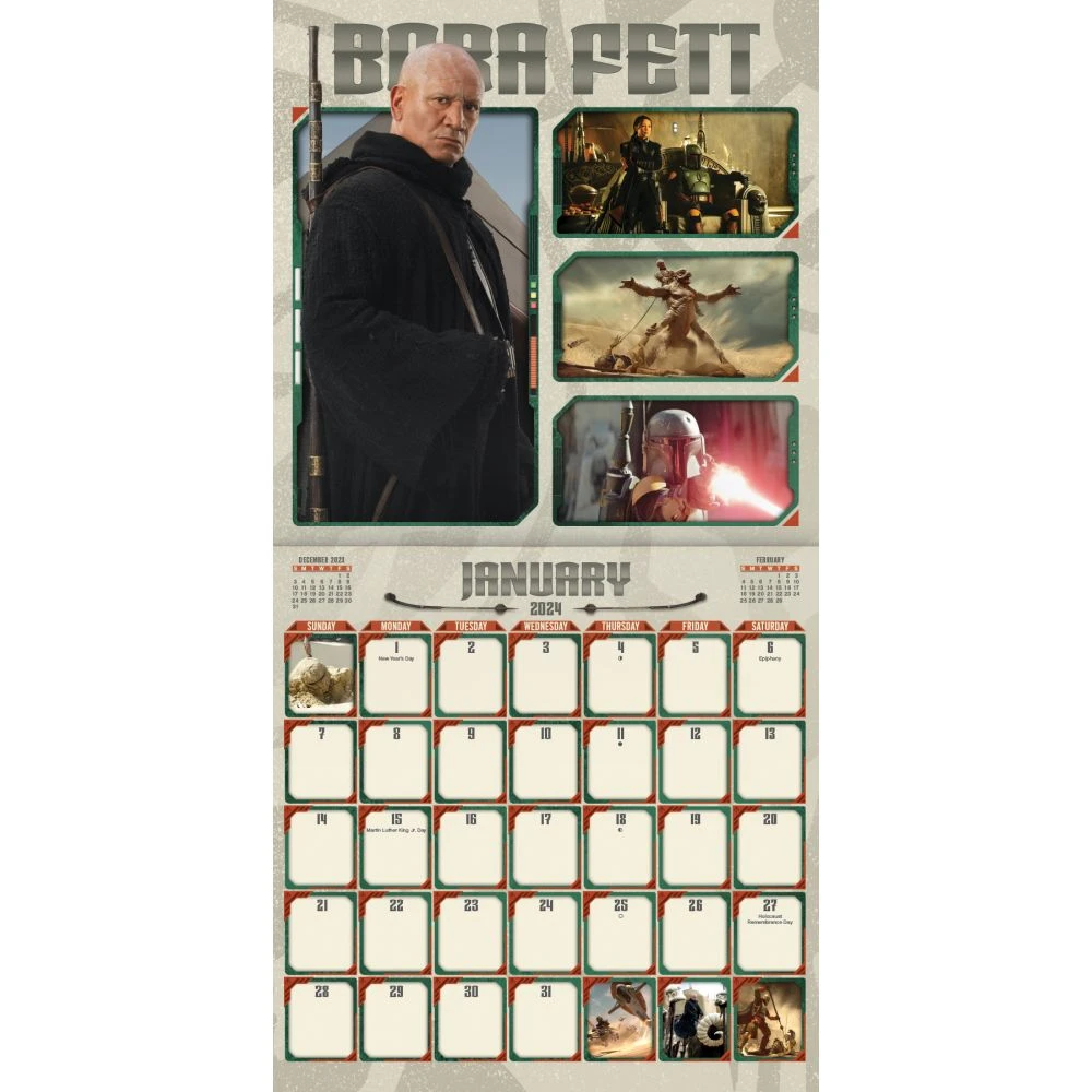 Star Wars Book Of Boba 2024 Wall Calendar 5 Star Wars Book Of Boba 2024 Wall Calendar - Image 3