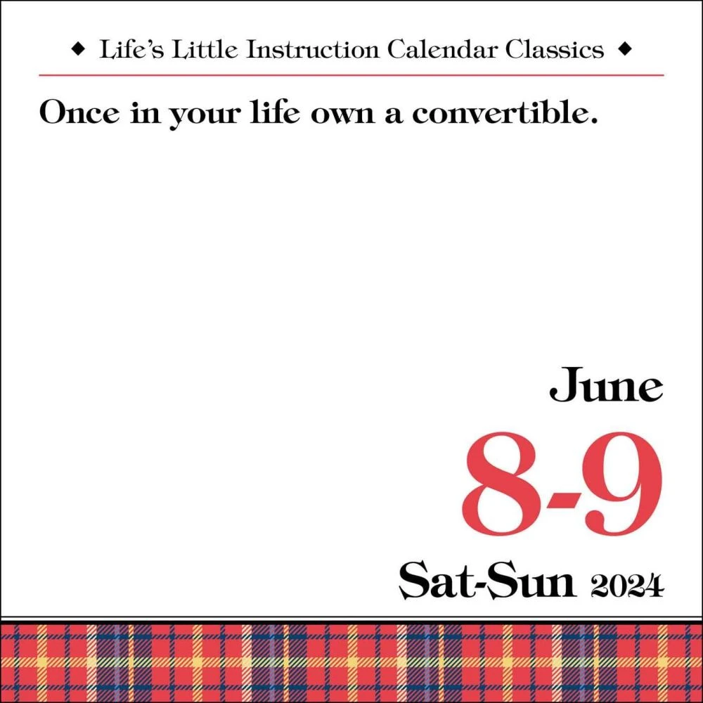 Life's Little Instruction 2024 Desk Calendar 6 Life's Little Instruction 2024 Desk Calendar - Image 4