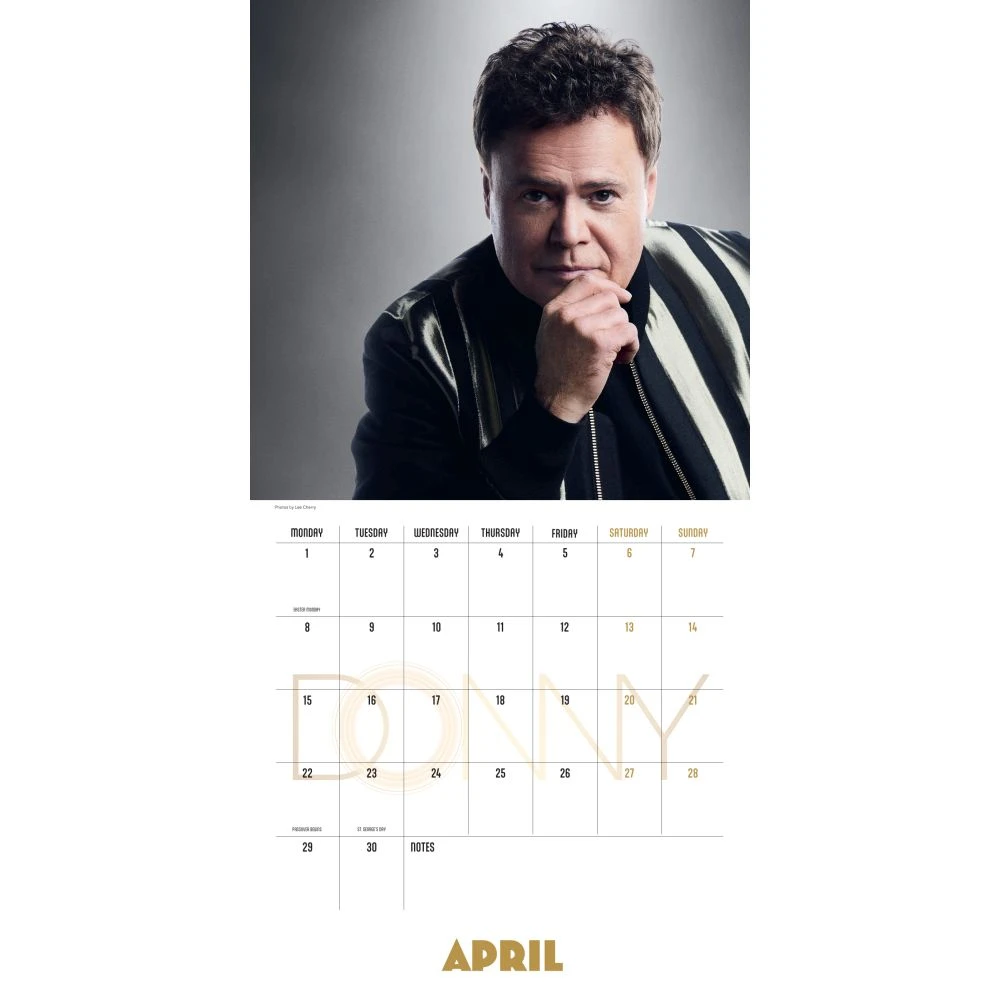 Donny Osmond 2024 Wall Calendar 5 Donny Osmond 2024 Wall Calendar - Image 3