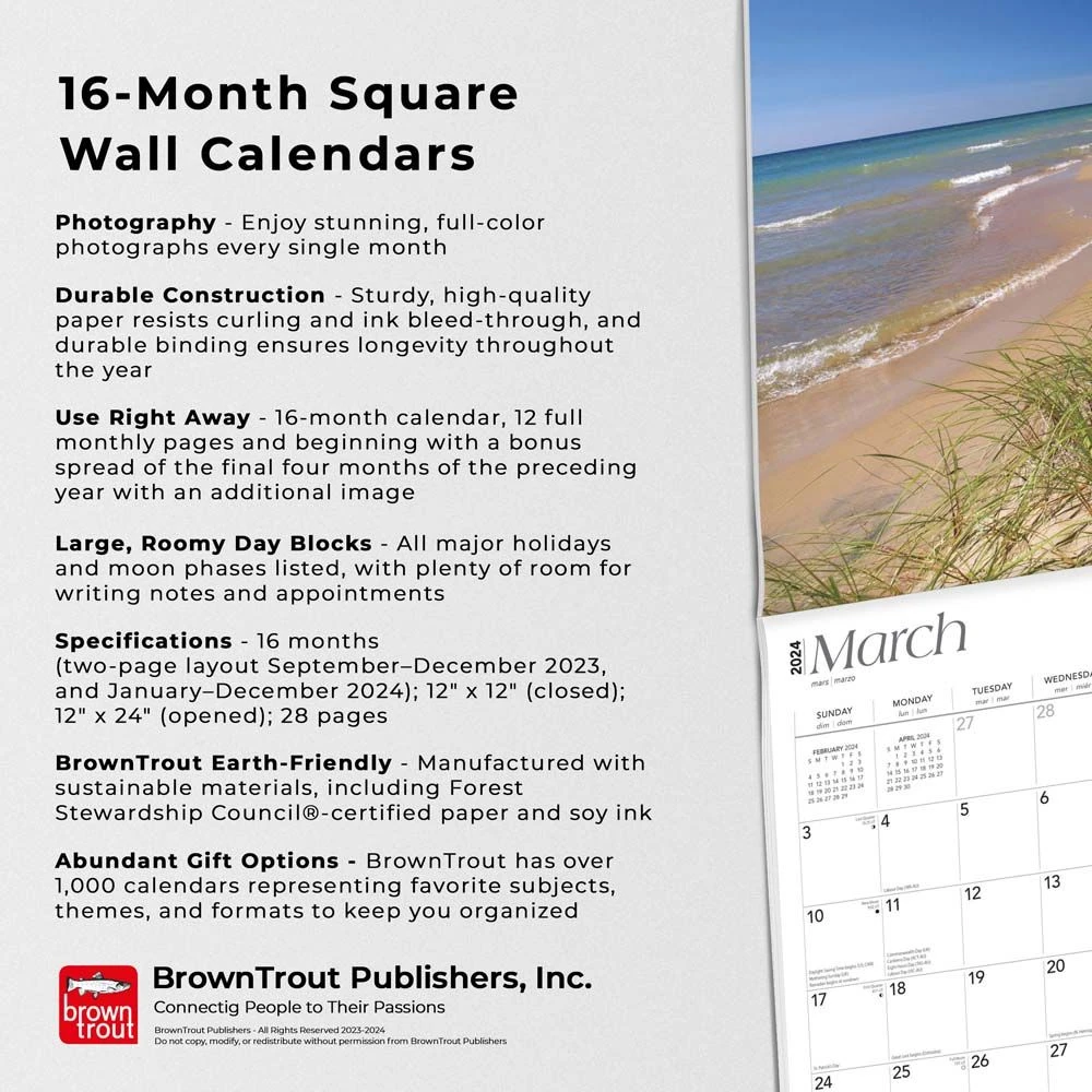 Michigan Nature 2024 Wall Calendar 7 Michigan Nature 2024 Wall Calendar - Image 5