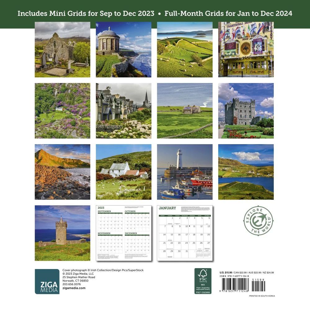 Irish Country 2024 Wall Calendar 4 Irish Country 2024 Wall Calendar - Image 2