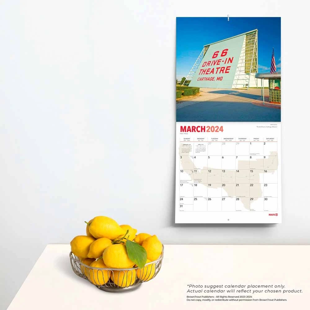 Route 66 2024 Wall Calendar 6 Route 66 2024 Wall Calendar - Image 4
