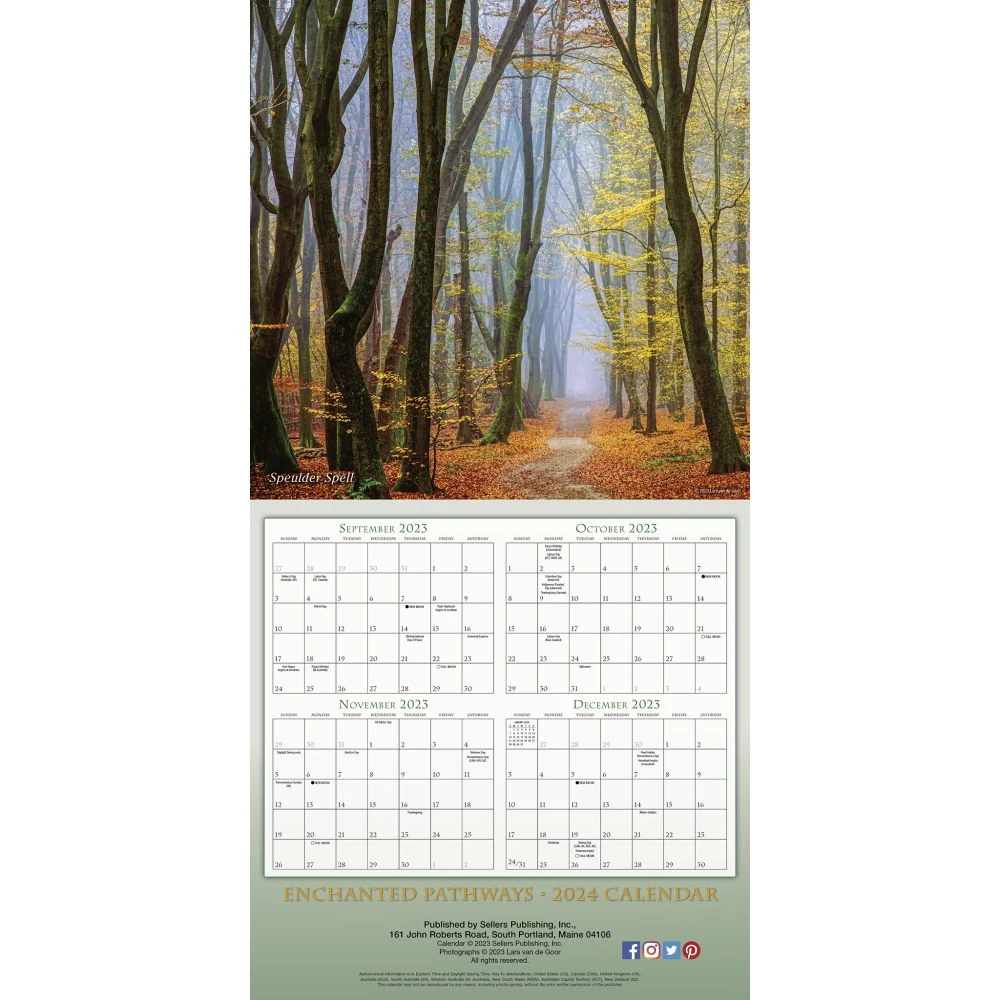 Enchanted Pathways 2024 Wall Calendar 7 Enchanted Pathways 2024 Wall Calendar - Image 5