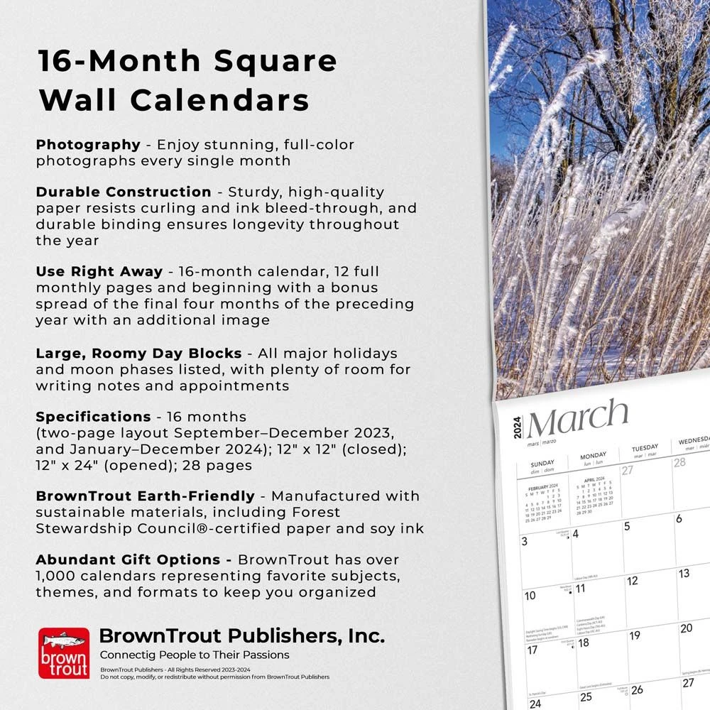 Minnesota Wild And Scenic 2024 Wall Calendar 7 Minnesota Wild And Scenic 2024 Wall Calendar - Image 5