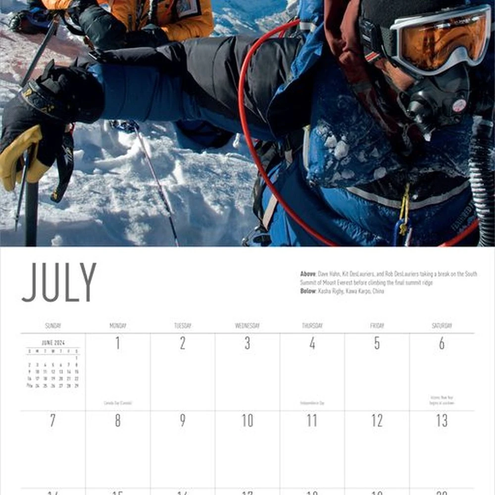 Jimmy Chin Peak Moments 2024 Wall Calendar 6 Jimmy Chin Peak Moments 2024 Wall Calendar - Image 4
