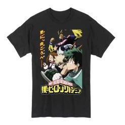 My Hero Academia - Plus Ultra Group Unisex Adult Black T-Shirt