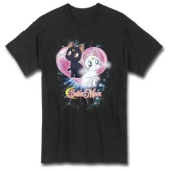 Sailor Moon Luna And Artemis Unisex Adult T-Shirt