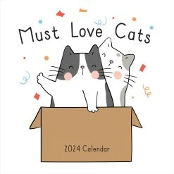 Must Love Cats 2024 Wall Calendar