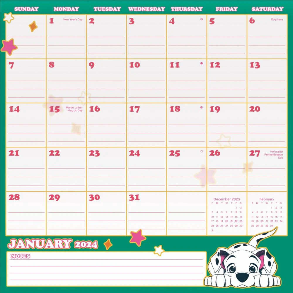 Disney Classic 2024 Magnetic Calendar 5 Disney Classic 2024 Magnetic Calendar - Image 3