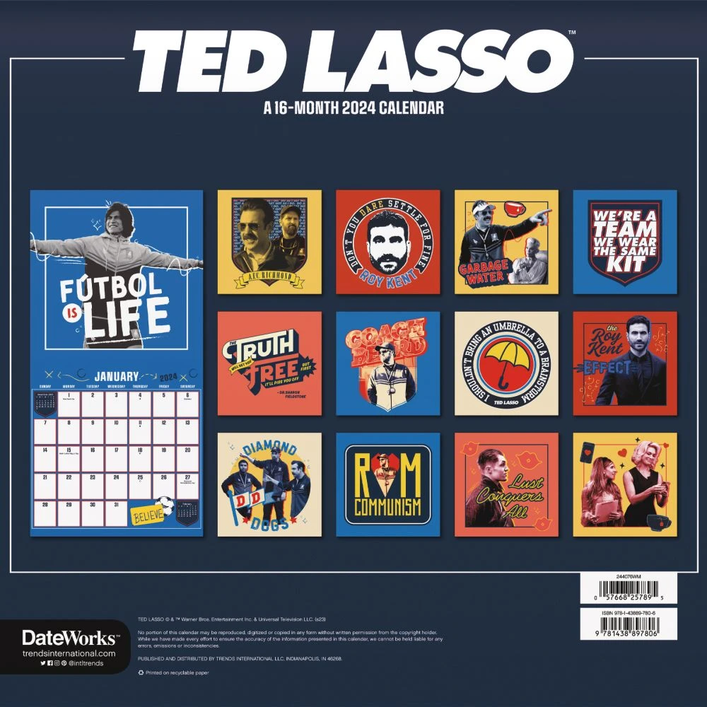 Ted Lasso 2024 Wall Calendar 4 Ted Lasso 2024 Wall Calendar - Image 2