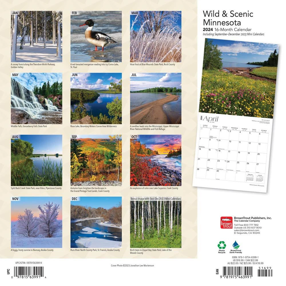 Minnesota Wild And Scenic 2024 Wall Calendar 4 Minnesota Wild And Scenic 2024 Wall Calendar - Image 2