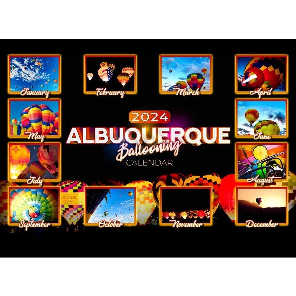 Albuquerque Balloon Fest 2024 Wall Calendar 4 Albuquerque Balloon Fest 2024 Wall Calendar - Image 2