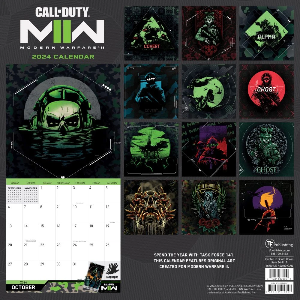 Call Of Duty 2024 Wall Calendar 4 Call Of Duty 2024 Wall Calendar - Image 2