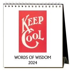 Words To Live By 2024 Easel Desk Calendar