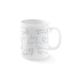 Dog Lover Line Art Mug