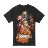 Naruto Squad Group Unisex Adult Black T-Shirt -Calendars Sales Store ce4c317e 8a38 4659 becd 17c472593217