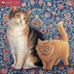 Ivory Cats 2024 Wall Calendar