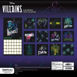 Disney Villains 2024 Wall Calendar -Calendars Sales Store d70f6421 b686 4dae 9060 dafdce0041f3