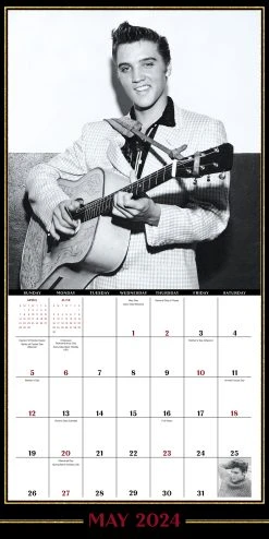 Elvis Presley 2024 Wall Calendar With Poster -Calendars Sales Store d8a34eef d427 478b ae78 3b29d7c0f616