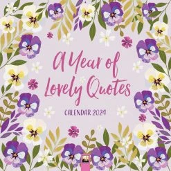 Year Of Lovely Quotes 2024 Wall Calendar