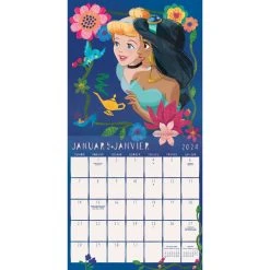Disney Princess 2024 Wall Calendar FRENCH -Calendars Sales Store de84b4dd f6fa 438d 8fce 6514813ba363