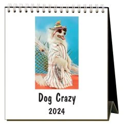 Dog Crazy 2024 Easel Desk Calendar