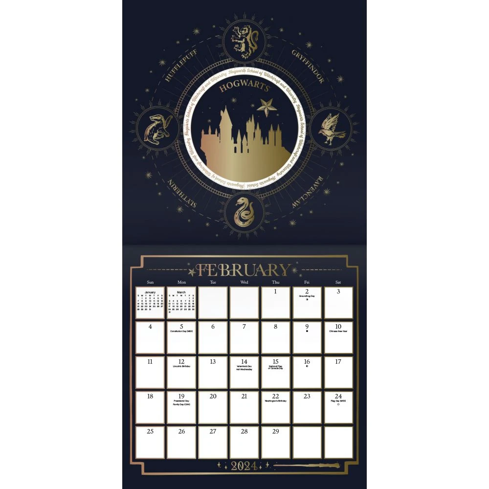 Harry Potter Collectors Edition 2024 Wall Calendar 6 Harry Potter Collectors Edition 2024 Wall Calendar - Image 4