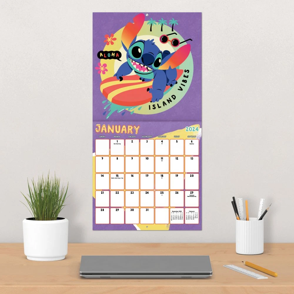 Stitch Exclusive With Print 2024 Wall Calendar 7 Stitch Exclusive With Print 2024 Wall Calendar - Image 5