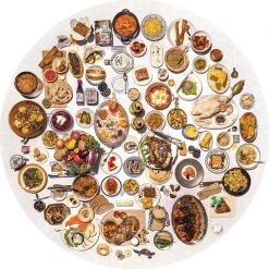 100 Most Jewish Foods 500 Piece Circular Puzzle -Calendars Sales Store f1305642 da77 4fc0 b497 d4596ea40731