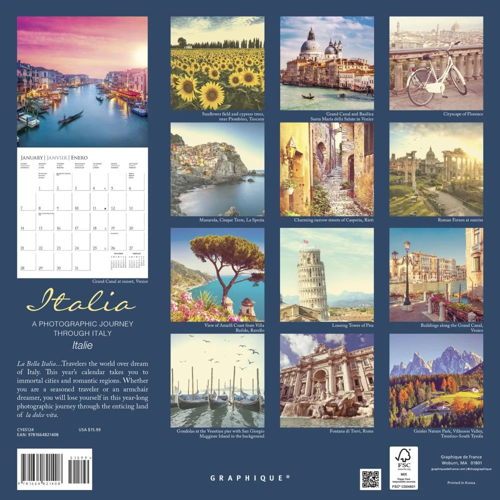 Italia 2024 Wall Calendar 4 Italia 2024 Wall Calendar - Image 2