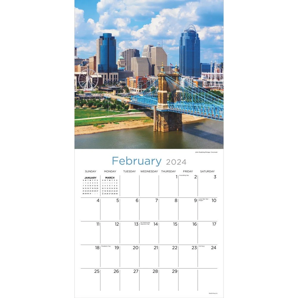 Ohio 2024 Wall Calendar 5 Ohio 2024 Wall Calendar - Image 3