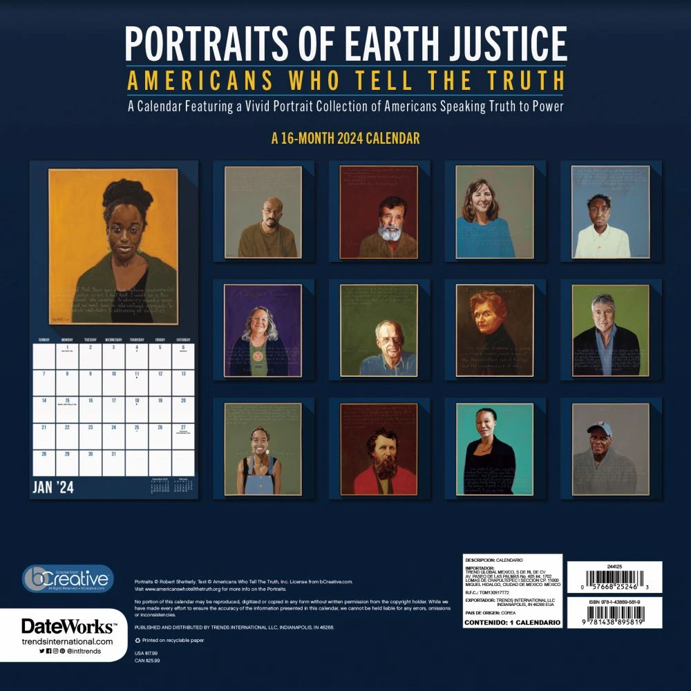 Americans Who Tell The Truth 2024 Wall Calendar 4 Americans Who Tell The Truth 2024 Wall Calendar - Image 2