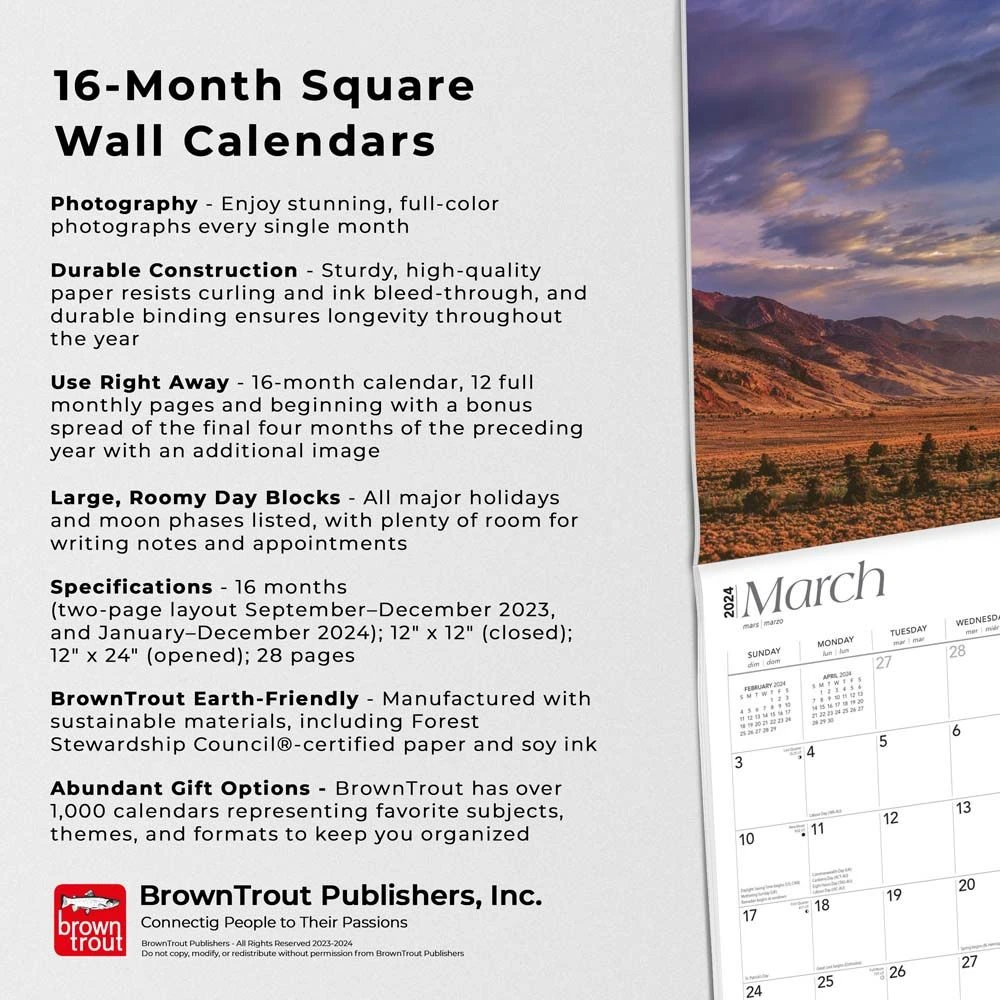 Nevada Wild And Scenic 2024 Wall Calendar 7 Nevada Wild And Scenic 2024 Wall Calendar - Image 5