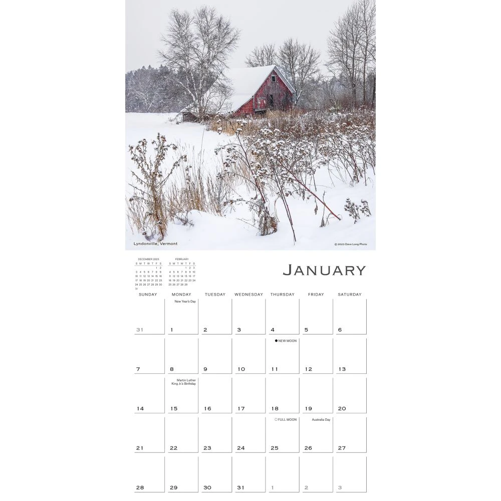 Light Of New England 2024 Wall Calendar 5 Light Of New England 2024 Wall Calendar - Image 3