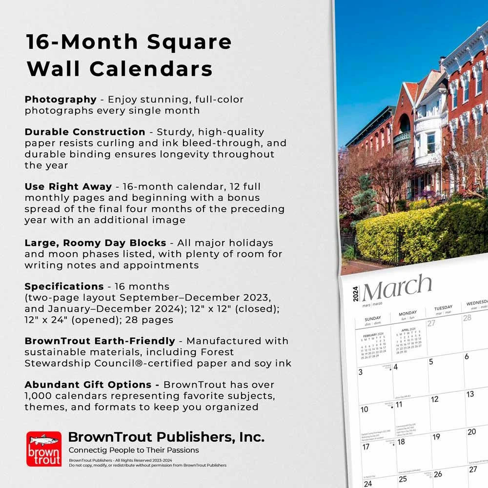 Washington DC 2024 Wall Calendar 7 Washington DC 2024 Wall Calendar - Image 5